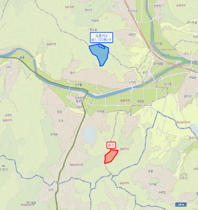 충북 괴산군 소수면 임야 경매 물건 사진 2 · 2026타경50073