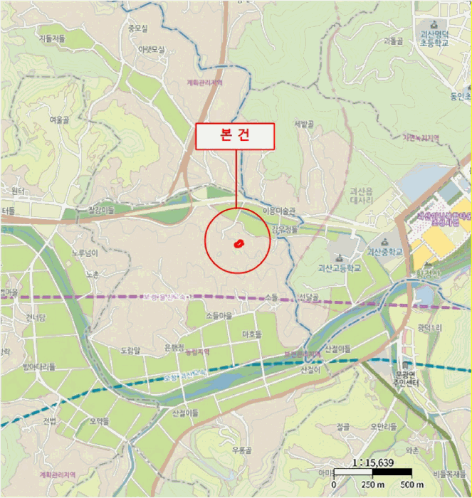 충북 괴산군 문광면 전답 경매 물건 사진 3 · 2026타경50185