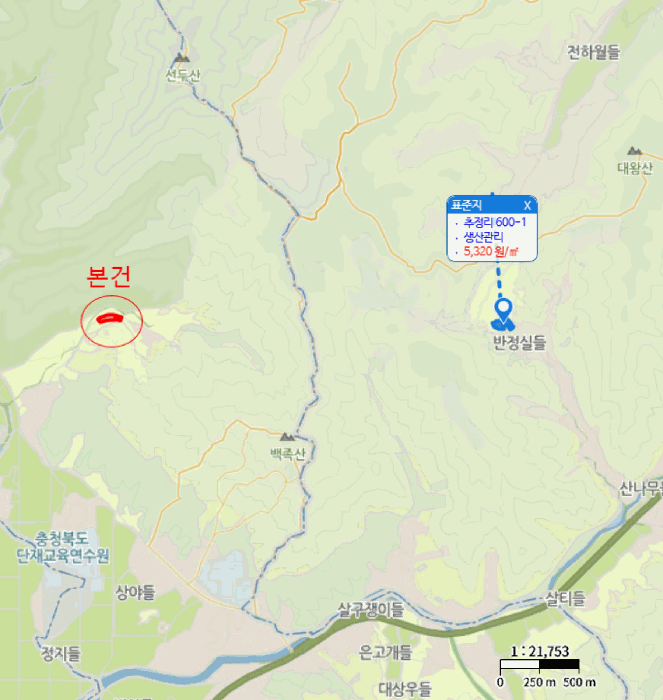 충북 청주시 상당구 가덕면 임야 경매 물건 사진 3 · 2026타경50725