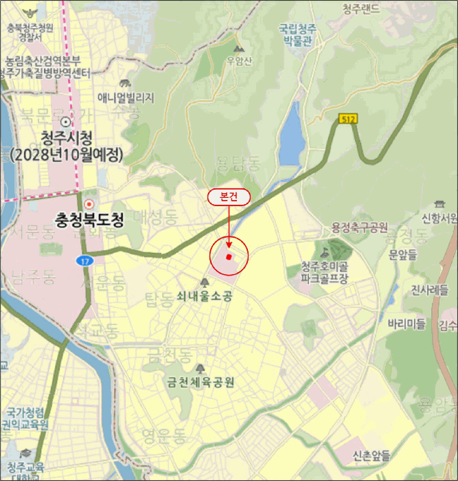충북 청주시 상당구 용담동 상가,오피스텔,근린시설 경매 물건 사진 3 · 2026타경50815