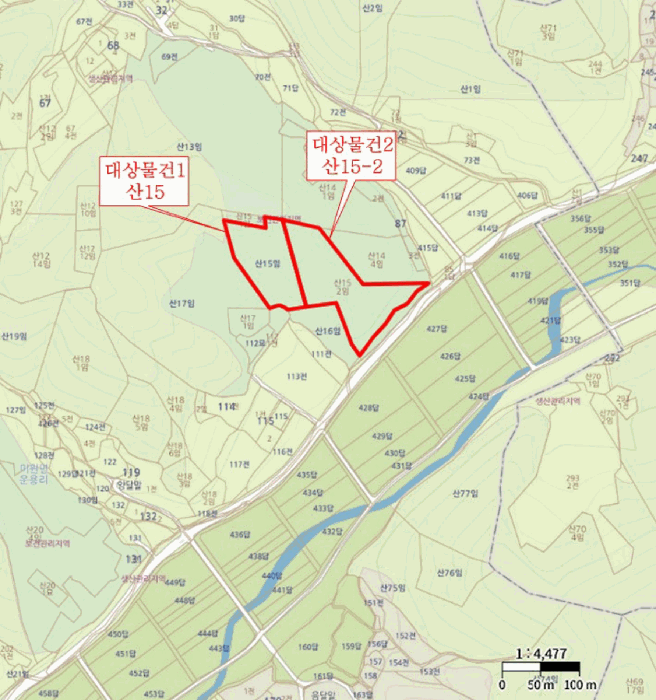 충북 청주시 상당구 미원면 임야 경매 물건 사진 3 · 2026타경6