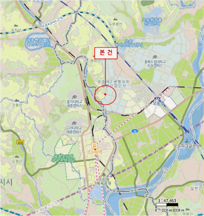 충북 청주시 흥덕구 오송읍 대지 경매 물건 사진 5 · 2026타경91