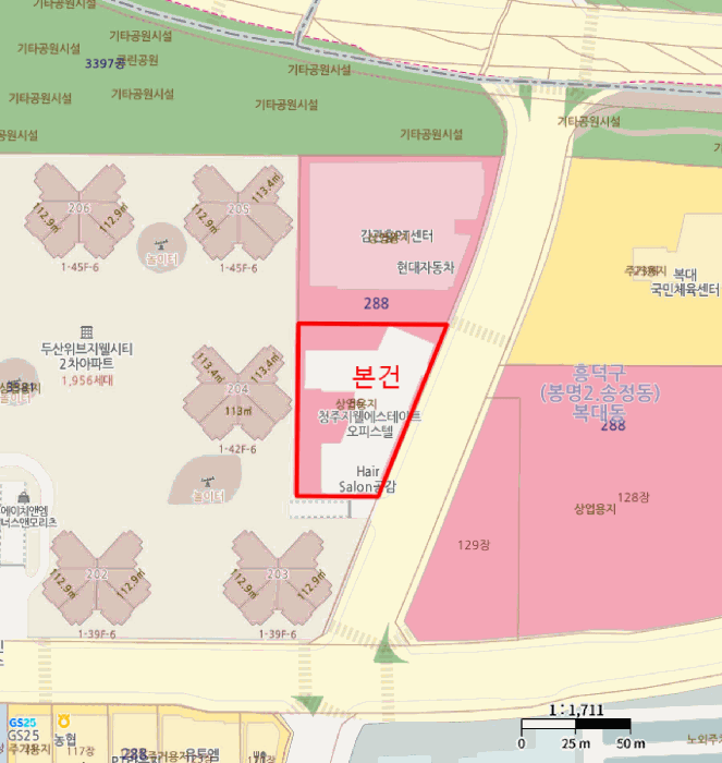 충북 청주시 흥덕구 복대동 상가,오피스텔,근린시설 경매 물건 사진 4 · 2026타경94