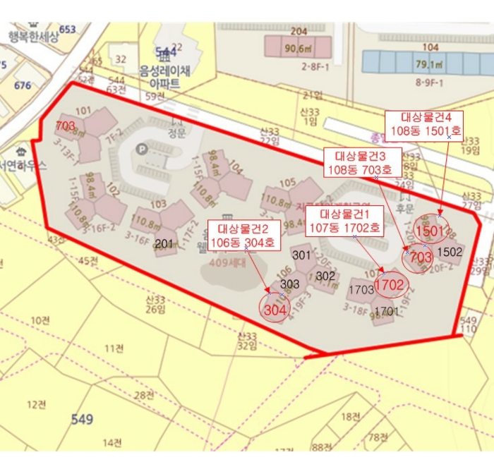 충북 음성군 대소면 아파트 경매 물건 사진 3 · 2023타경3205
