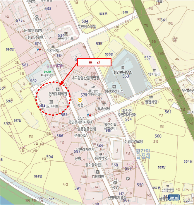 충북 영동군 황간면 근린생활시설 경매 물건 사진 2 · 2025타경10167