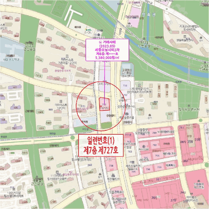 세종 나성동 주상복합 경매 물건 사진 3 · 2025타경502894