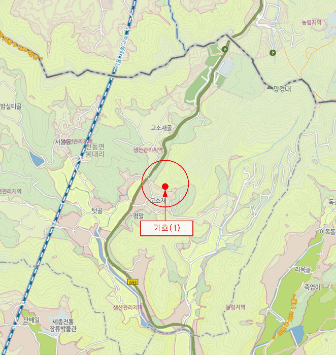 세종 전동면 임야 경매 물건 사진 5 · 2025타경503035