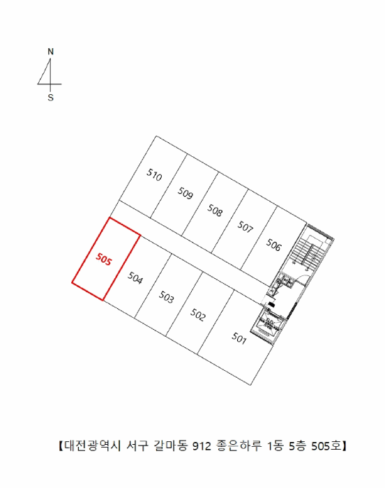 대전 서구 갈마동 오피스텔 경매 물건 사진 5 · 2025타경503749