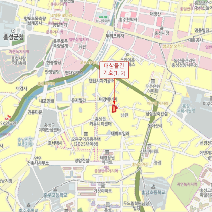충남 홍성군 홍성읍 대지 경매 물건 사진 3 · 2025타경15930