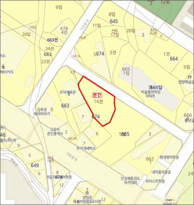 충남 보령시 죽정동 대지,임야,전답 경매 물건 사진 5 · 2025타경16097