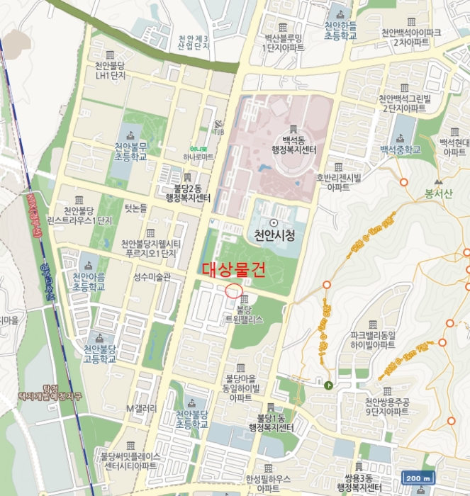 충남 천안시 서북구 불당동 오피스텔 경매 물건 사진 4 · 2025타경10262