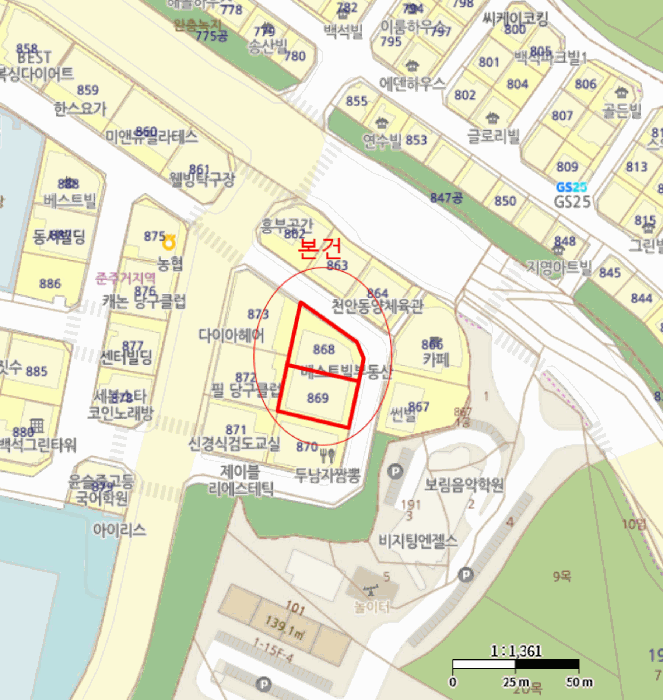 충남 천안시 서북구 백석동 오피스텔 경매 물건 사진 2 · 2025타경12714
