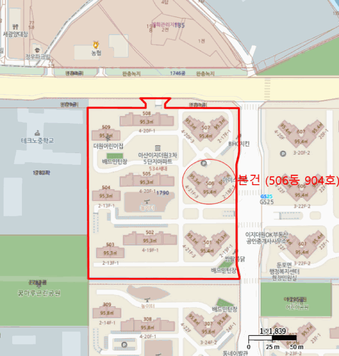 충남 아산시 둔포면 아파트 경매 물건 사진 4 · 2025타경12895