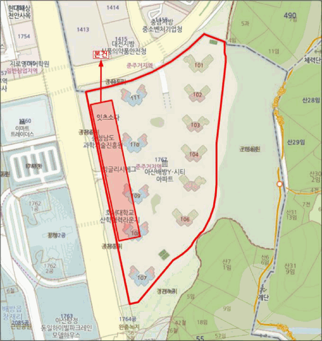 충남 아산시 배방읍 오피스텔 경매 물건 사진 3 · 2025타경12964