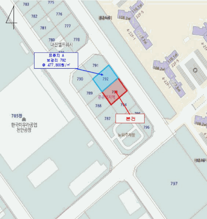 충남 천안시 동남구 풍세면 대지,임야,전답 경매 물건 사진 5 · 2026타경10808
