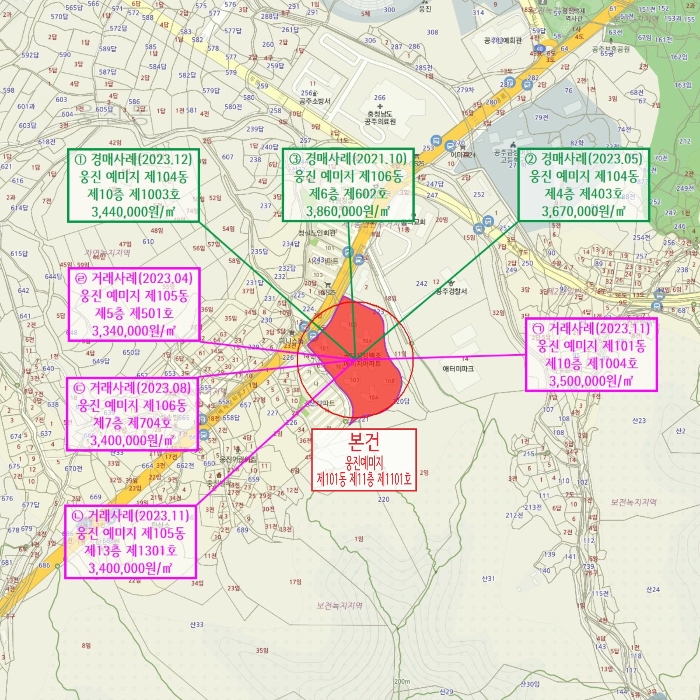충남 공주시 웅진동 아파트 경매 물건 사진 4 · 2024타경261