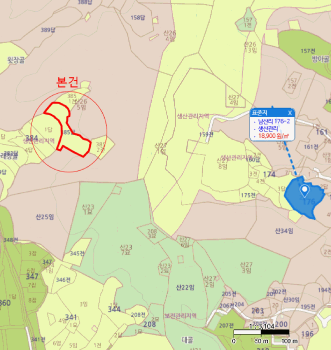 충남 공주시 탄천면 전답 경매 물건 사진 3 · 2025타경20359