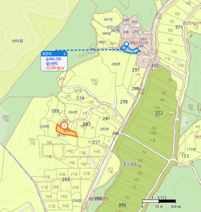 충남 공주시 계룡면 대지 경매 물건 사진 6 · 2025타경20364
