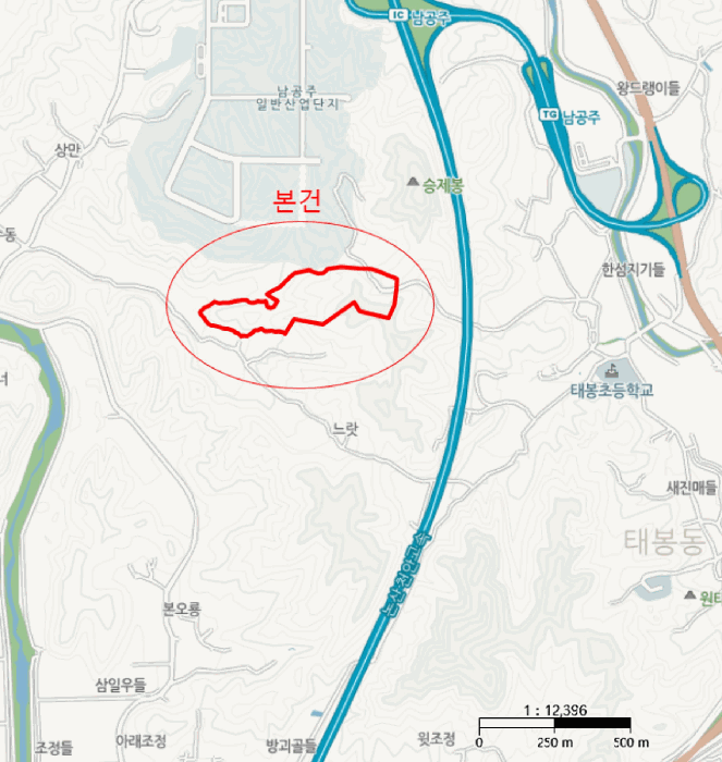 충남 공주시 이인면 대지,임야,전답 경매 물건 사진 6 · 2025타경20433