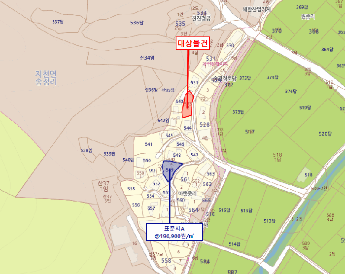 경북 칠곡군 지천면 대지 경매 물건 사진 5 · 2025타경1277
