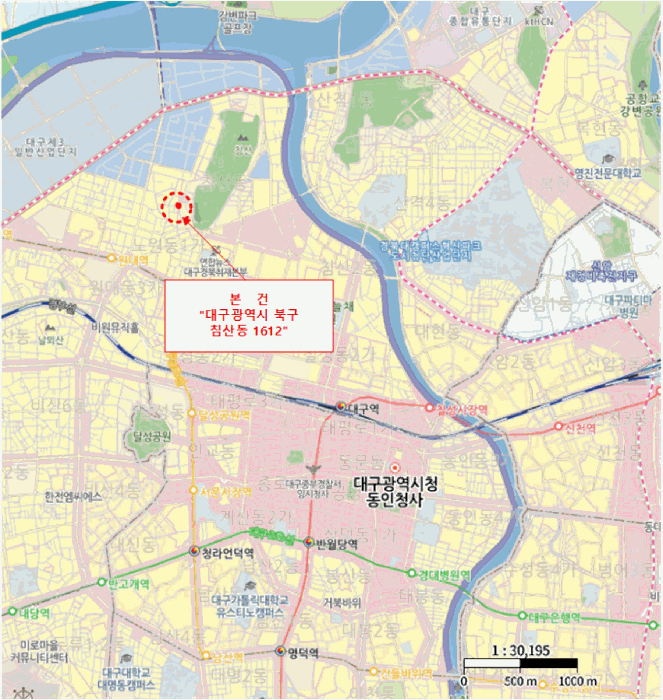 대구 북구 침산동 대지 경매 물건 사진 5 · 2025타경796