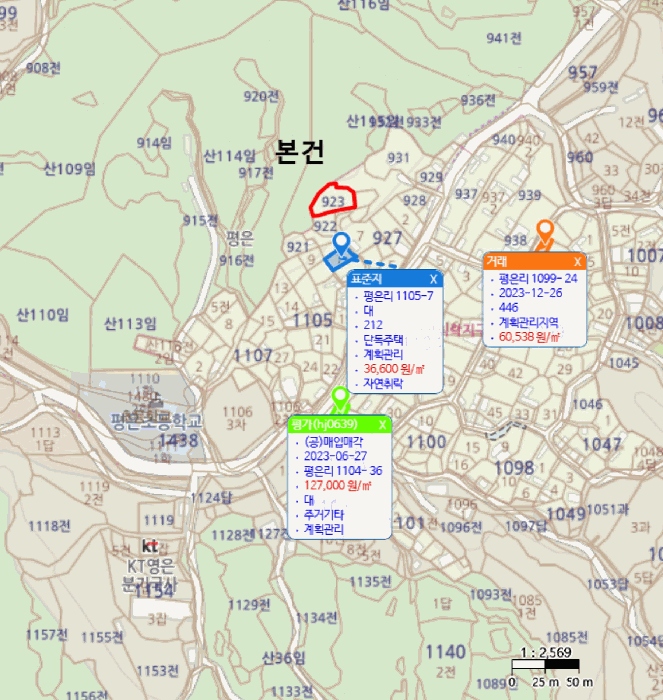 경북 영주시 평은면 대지 경매 물건 사진 4 · 2025타경100414