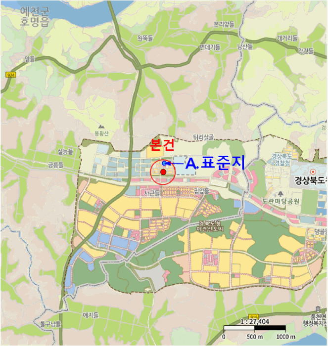 경북 예천군 호명읍 대지 경매 물건 사진 4 · 2025타경5385