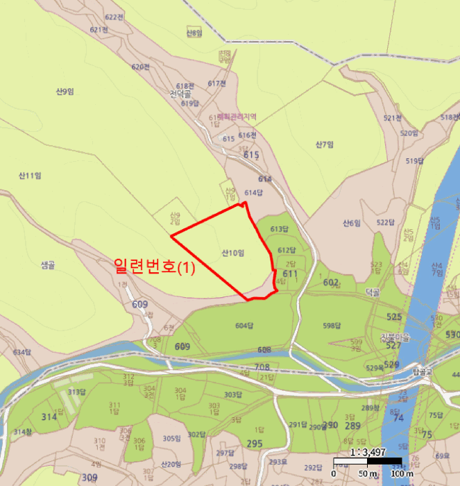 경북 영덕군 남정면 임야 경매 물건 사진 3 · 2025타경10314