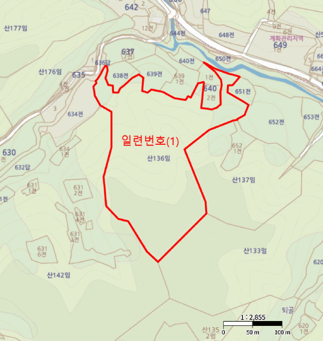 경북 영양군 일월면 임야 경매 물건 사진 2 · 2025타경10331