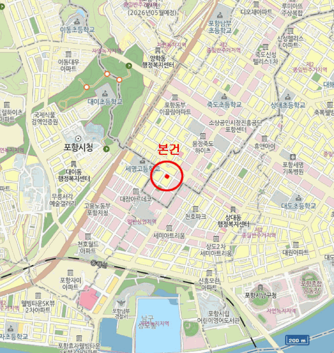 경북 포항시 북구 죽도동 다세대주택 경매 물건 사진 3 · 2025타경3533
