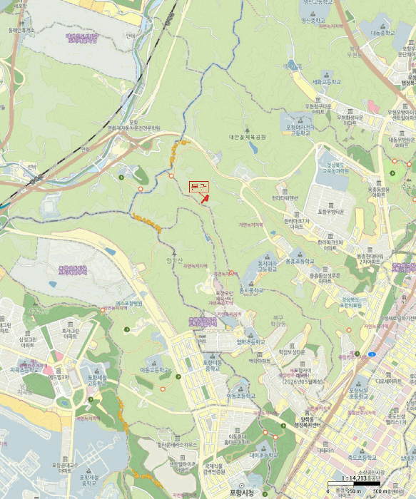 경북 포항시 북구 용흥동 임야 경매 물건 사진 4 · 2025타경3780