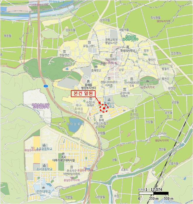 경북 포항시 북구 흥해읍 대지 경매 물건 사진 4 · 2025타경3915