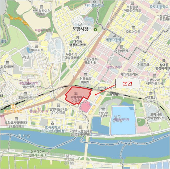 경북 포항시 남구 대잠동 아파트 경매 물건 사진 2 · 2025타경4068