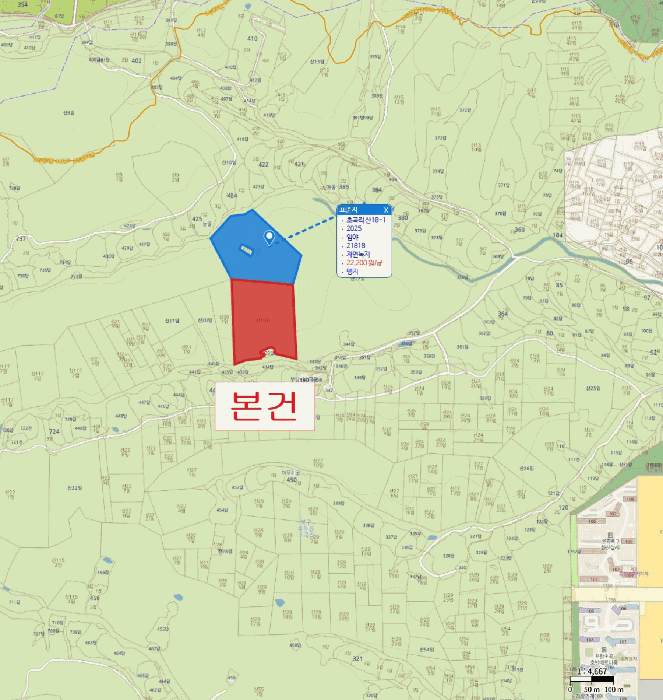 경북 포항시 북구 흥해읍 임야 경매 물건 사진 3 · 2025타경4266