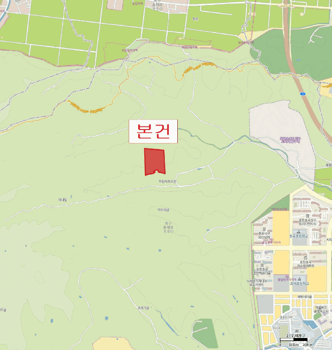 경북 포항시 북구 흥해읍 임야 경매 물건 사진 4 · 2025타경4266