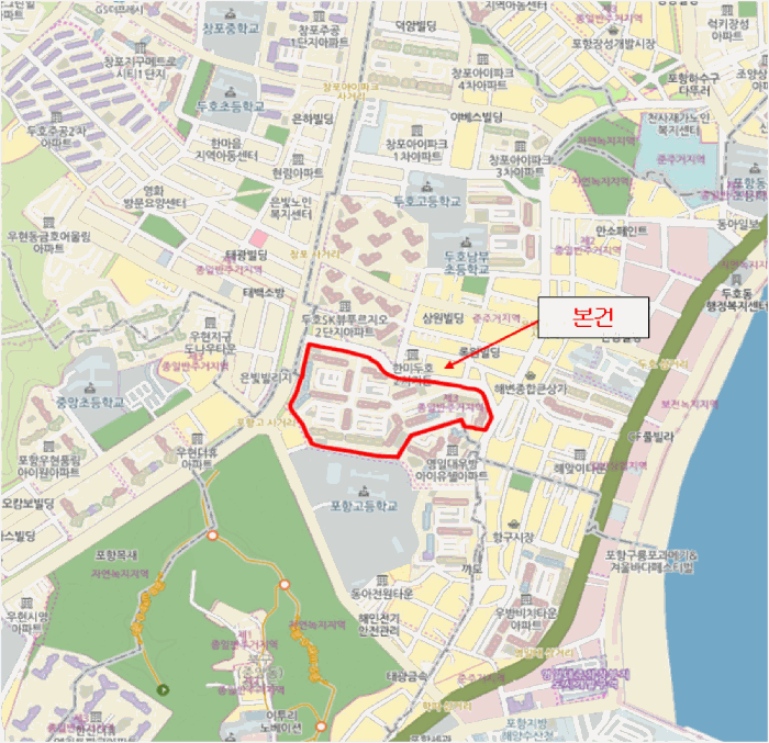 경북 포항시 북구 두호동 아파트 경매 물건 사진 2 · 2025타경4291