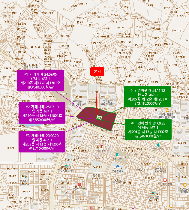 경북 포항시 북구 양덕동 아파트 경매 물건 사진 4 · 2025타경4403