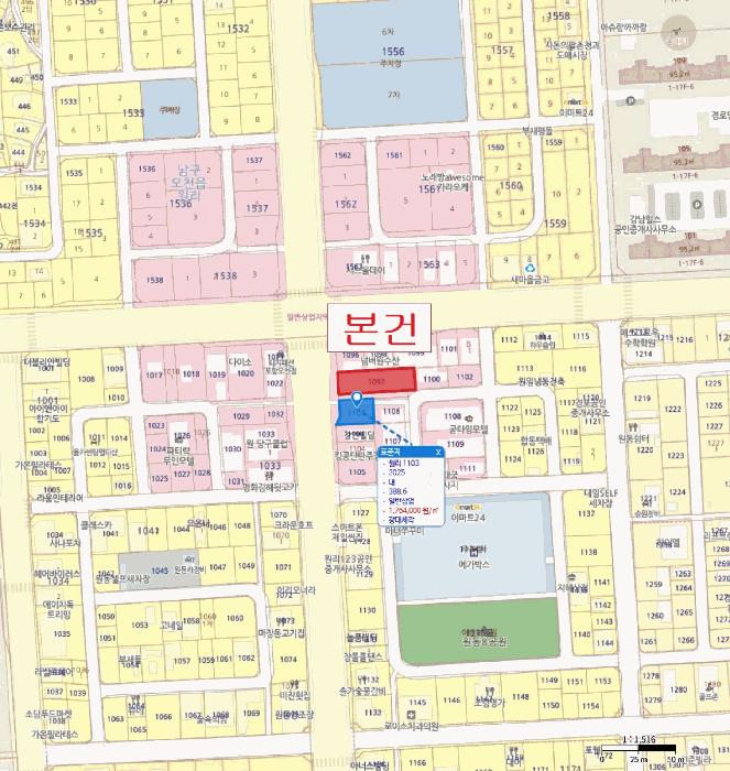 경북 포항시 남구 오천읍 대지 경매 물건 사진 3 · 2025타경496