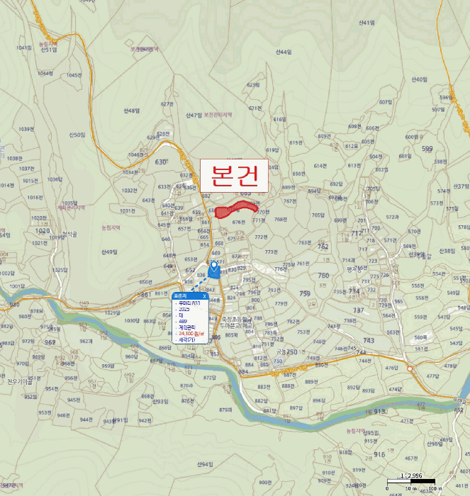 경북 포항시 북구 죽장면 동물및식물관련시설 경매 물건 사진 3 · 2025타경542