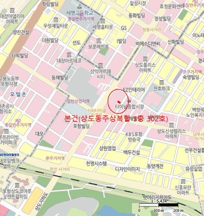 경북 포항시 남구 상도동 상가,오피스텔,근린시설 경매 물건 사진 4 · 2025타경592