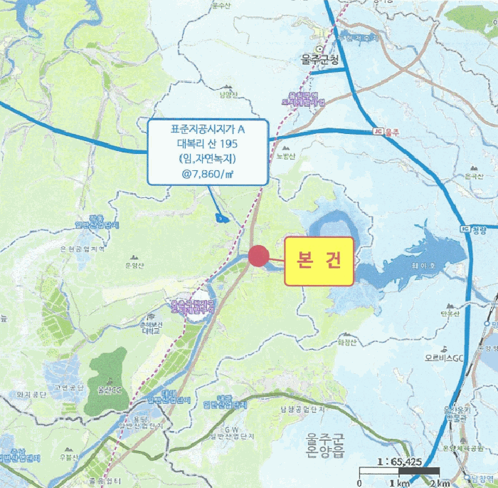 울산 울주군 웅촌면 임야 경매 물건 사진 3 · 2025타경12513