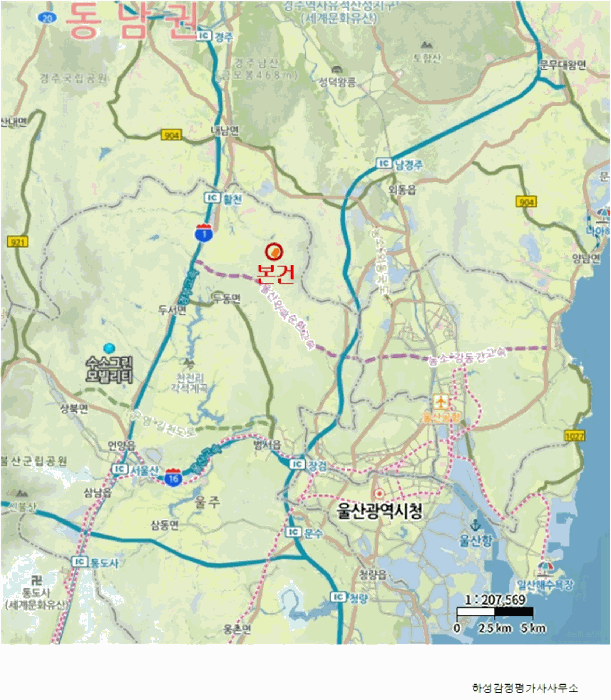 울산 울주군 두동면 임야 경매 물건 사진 3 · 2025타경12568