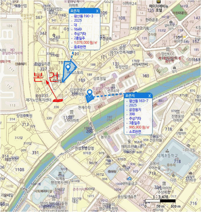 경남 양산시 평산동 도로 경매 물건 사진 2 · 2025타경12579
