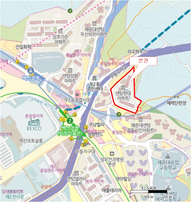 부산 해운대구 우동 아파트 경매 물건 사진 3 · 2024타경102337