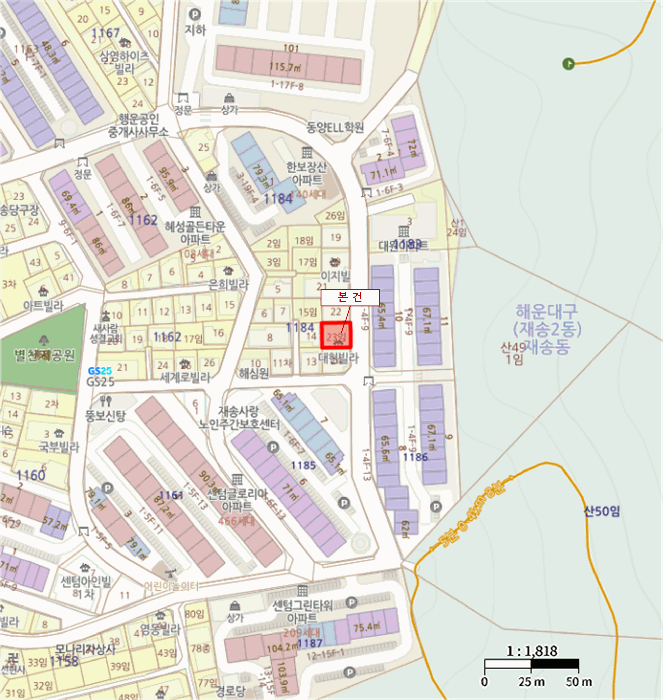 부산 해운대구 재송동 연립주택,다세대,빌라 경매 물건 사진 4 · 2025타경542