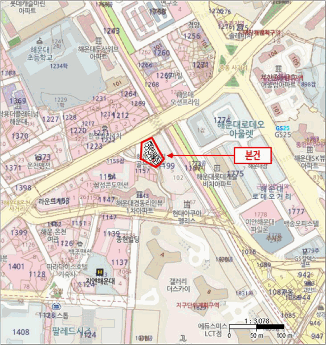 부산 해운대구 중동 오피스텔 경매 물건 사진 2 · 2025타경5476