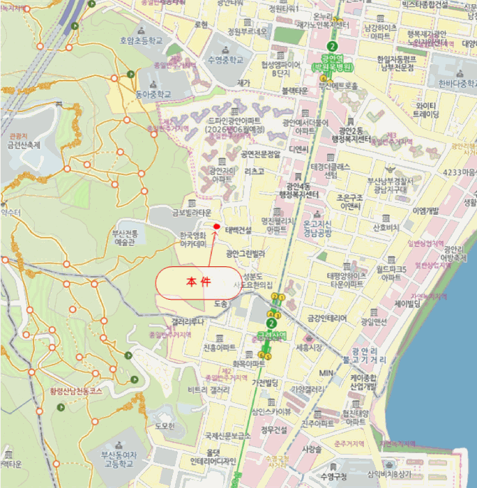 부산 수영구 광안동 대지 경매 물건 사진 2 · 2025타경5606