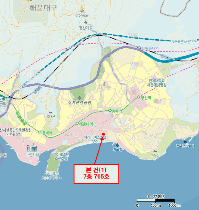 부산 해운대구 중동 상가,오피스텔,근린시설 경매 물건 사진 4 · 2025타경5750
