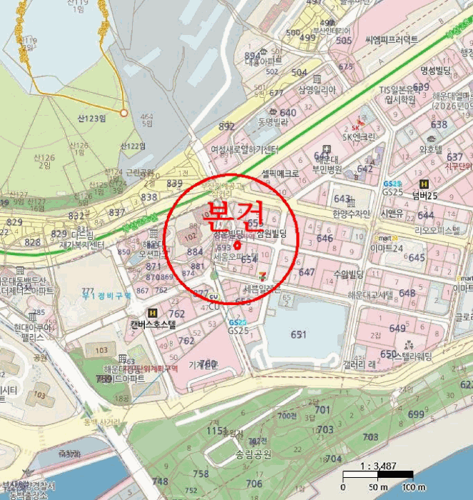 부산 해운대구 우동 오피스텔 경매 물건 사진 2 · 2025타경5822