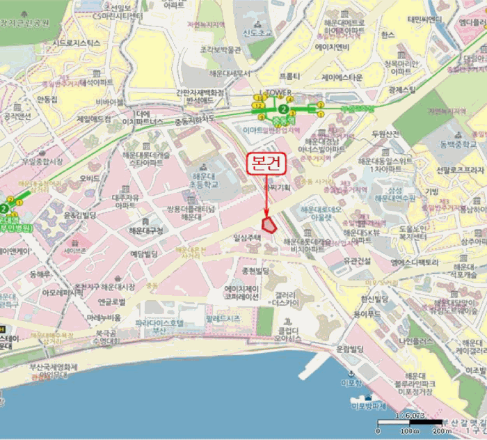 부산 해운대구 중동 상가,오피스텔,근린시설 경매 물건 사진 3 · 2025타경830